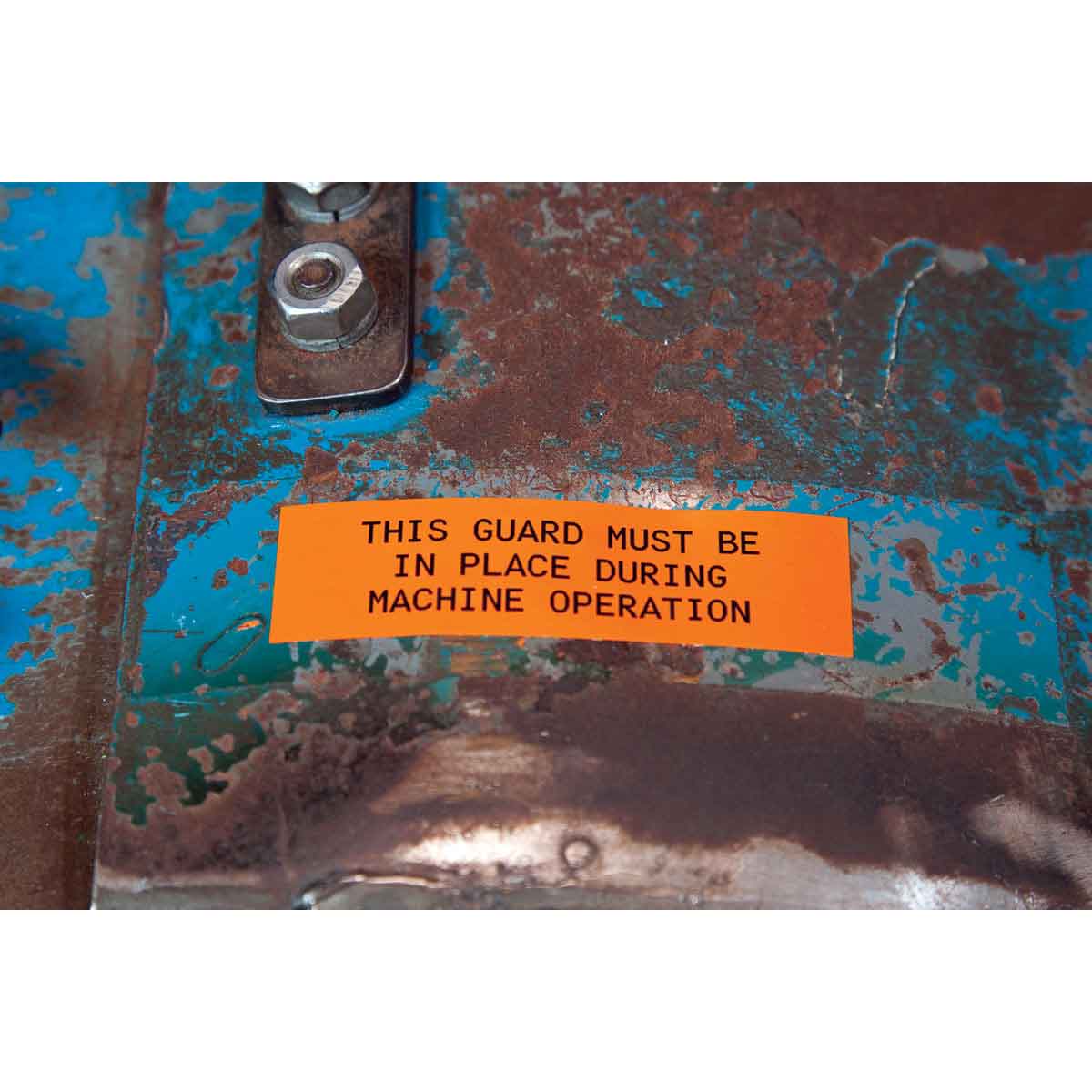 Лента Brady MC-500-595-WT-RD, универсальный винил, печать красная на белом, 12,7 мм * 7,62 м (BMP41/51/53) - 3