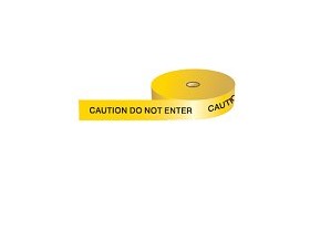 Стойка предупреждающая пластиковая Brady надпись «restricted area», желтый,красно,черная, 660 мм
