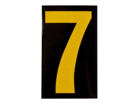 Цифра 7 Brady, желтый на черном, 25 шт, 25x38 мм, b-946, Винил, 25 шт.