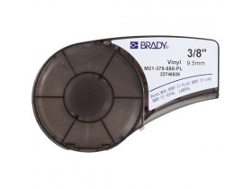 Самоклеящаяся лента Brady M21-375-595-PL, винил, печать белая на фиолетовом, 9,53 мм * 6,4 м