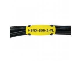 Бирка кабельная Brady hsnx-800-2-yl под 2 хомута,nomex, желтая, 20.32x50.8 мм