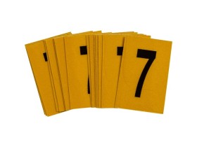 Цифра 7 Brady, черный на желтом, 25 шт, 25x38 мм, b-946, Винил, 25 шт.