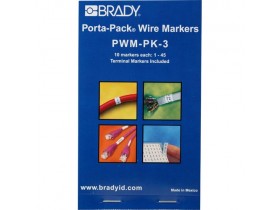 Маркеры кабельные Brady pwm-pk-3