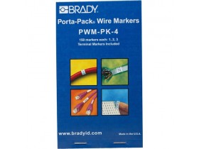 Маркеры кабельные Brady pwm-pk-4