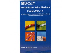 Маркеры кабельные Brady pwm-pk-10