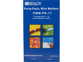 Маркеры кабельные Brady pwm-pk-11