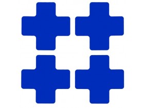 Разделитель перекрестка обозначение центра Brady форма,. в упаковке, синие, 127x50.8 мм, b-514, 20 шт