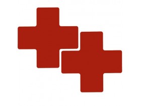 Разделитель перекрестка обозначение центра Brady форма,. в упаковке, красные, 203.2x76.2 мм, b-514, 20 шт