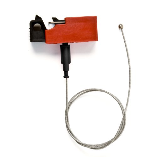 Блокираторы для выключателей EZ Panel Loc Snap-On Brady блокиратор,длина троса может использоваться совместно с дополнительным самоклеящимся держателем, 0.61 м